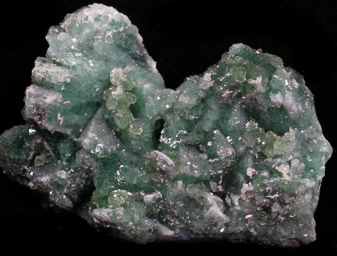 Green Fluorite & Druzy Quartz - Colorado #33357